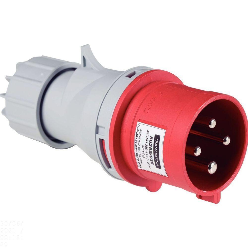 Plugue Móvel Industrial 3p+t 32 A 380-415 Vca 6 H Tramontina Tramontina - 1