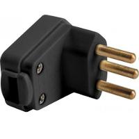 Plugue Angular 2p T 10a 250v Preto Tramontina 57403 010 - 1