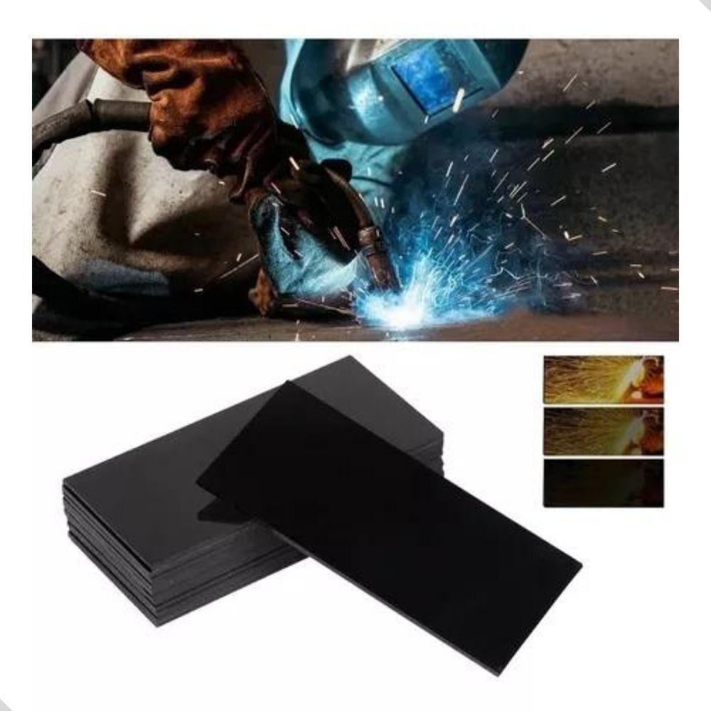 Kit 50 Lente Escura P/ Mascara Solda Retangular Tonalide 10 - 2