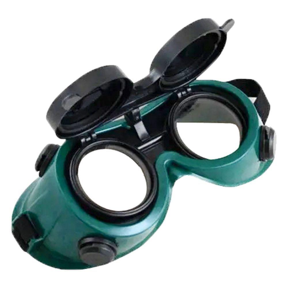 Óculos De Solda Proteção Epi Mascara Articulavel Dupla Lente Soldador - 9