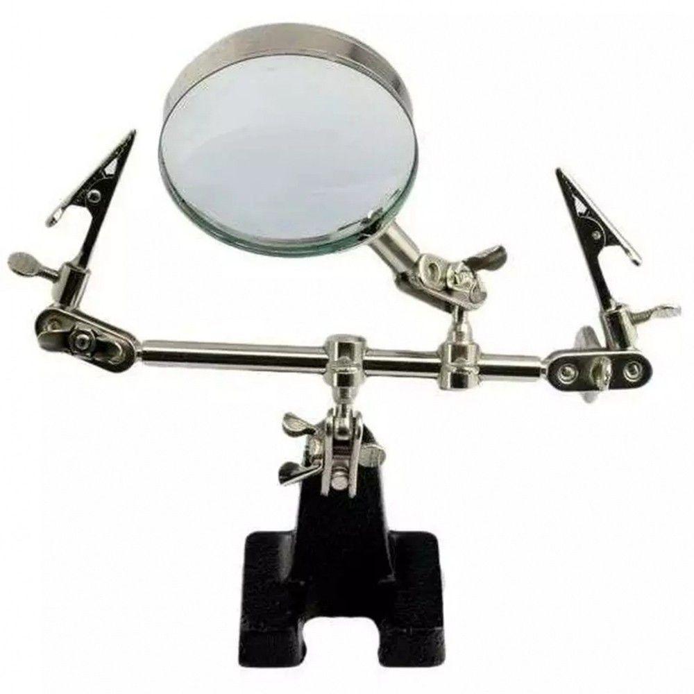 Kit Solda Ferro Tubetes Lupa Sugador e Suporte 220V 30W - 11