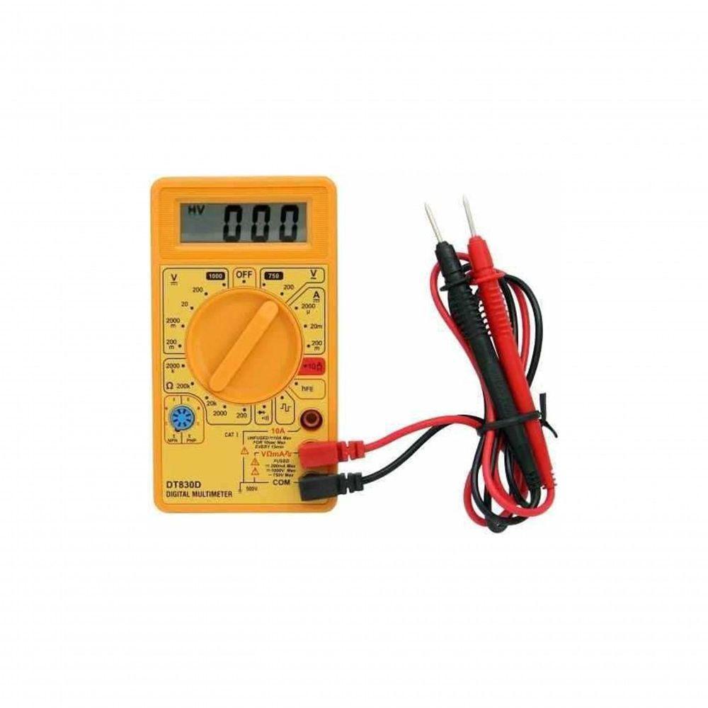 Multímetro Digital Dt-830 Dcv Acv Dca Diodo Com Bateria 9v - 5