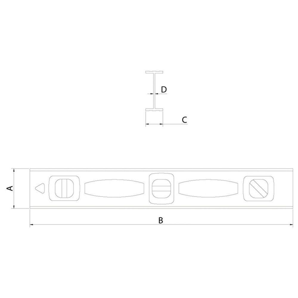 Nível 450 Mm 18" Tramontina Em Alumínio Com Três Ampolas Tramontina - 2