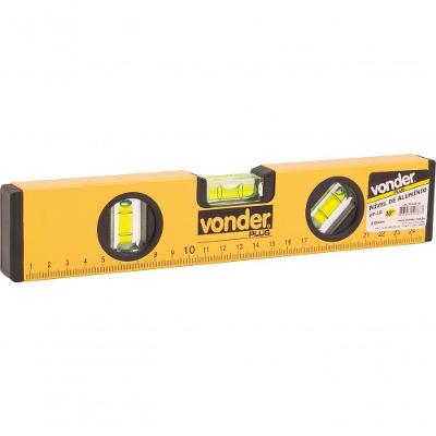 Nível Alumínio 10" 3 Bolhas - Vonder Plus