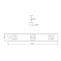 Nível 24" Tramontina Em Alumínio Anodizado Com Duas Ampolas Tramontina - 3