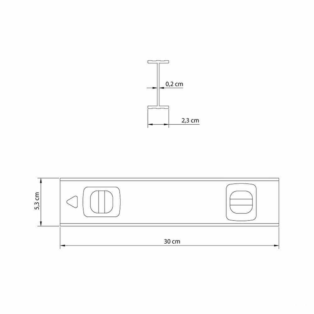 Nível 12" Tramontina Em Alumínio Anodizado Com Duas Ampolas Tramontina - 3