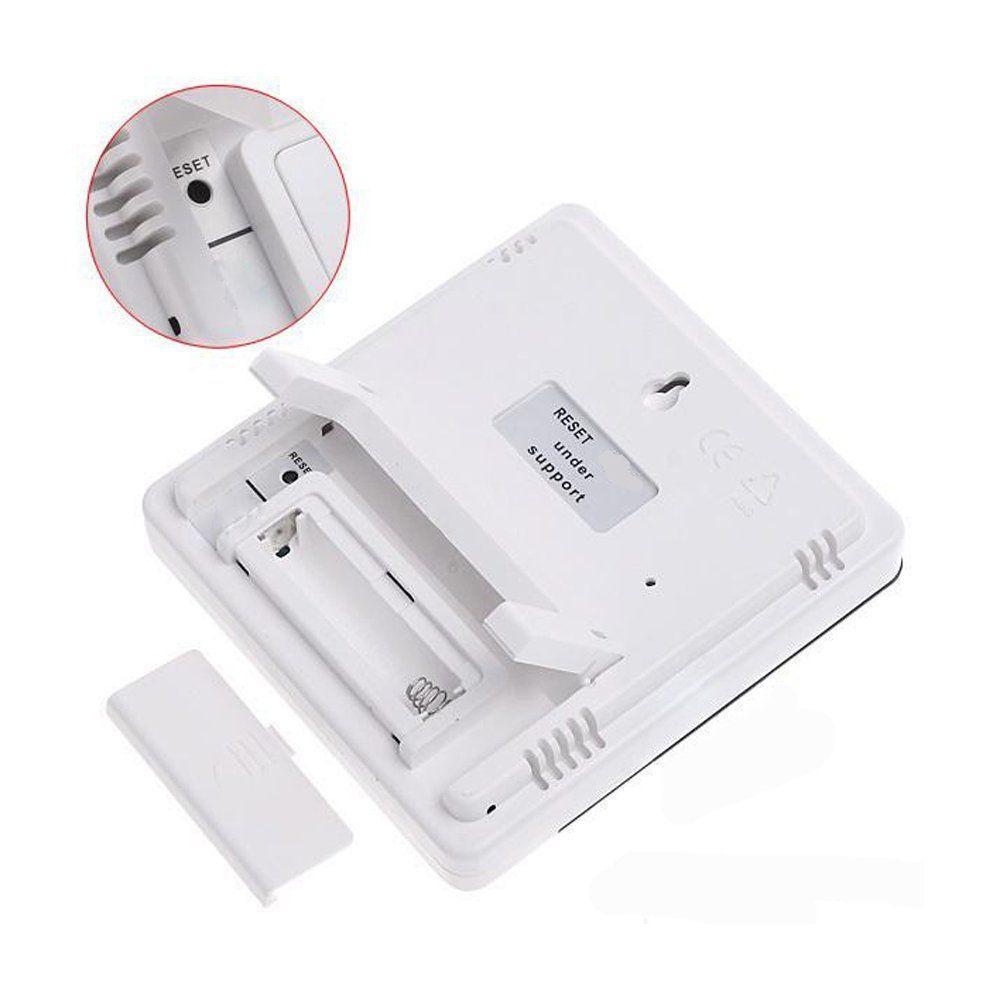 Relógio Despertador Digital Com Higrômetro E Termômetro Htc-1 Tmt - 3