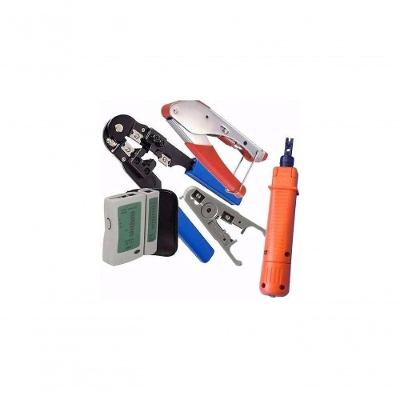 Mega Kit Conjunto Alicate Rj45 Sem Trava + Acessórios
