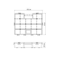 Maleta Plástica Organizadora 17" Com Divisorias Móveis - Tramontina - 1