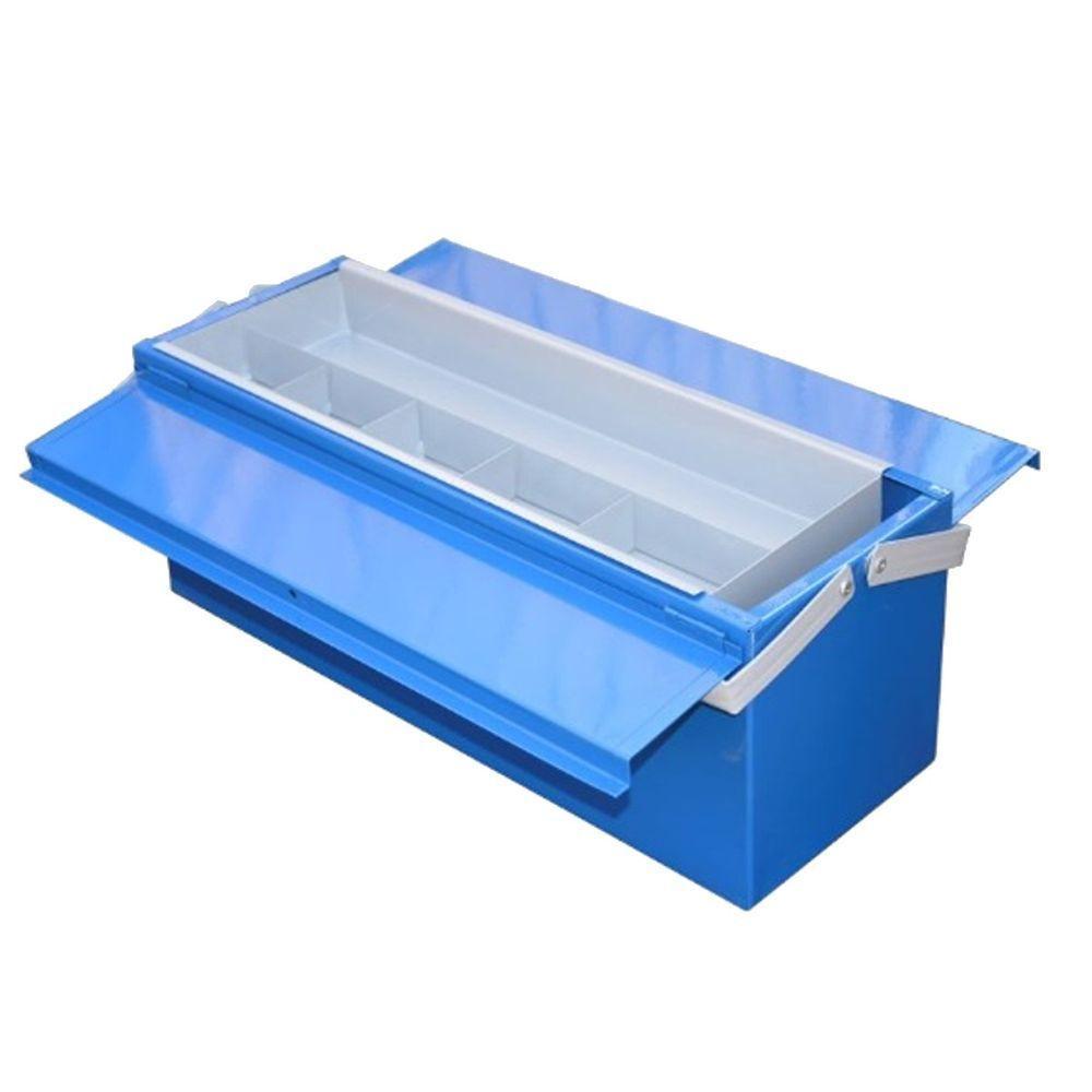 Caixa Ferramentas Alta Com Alça E Suporte Pra Parafusos 30Cm - 3