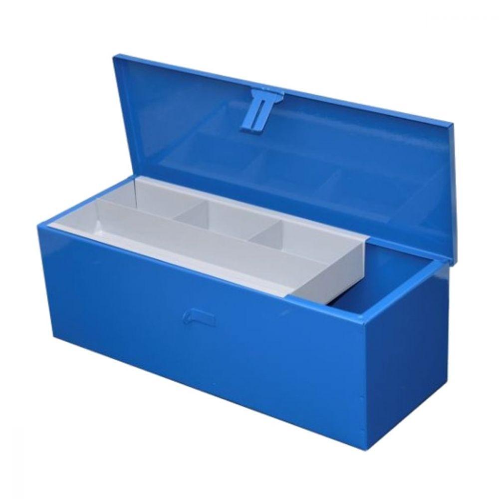 Caixa Ferramenta Baú Com Alça E Suporte Pra Parafusos 50Cm - 1