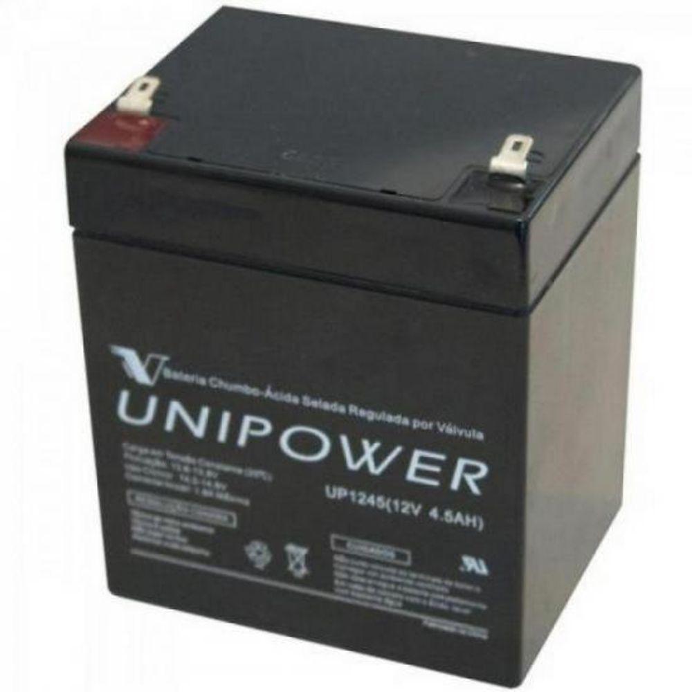 Bateria Estacionária Selada 12V/4,5A Vrla Up1245 Unipower - 1