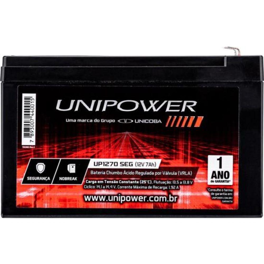 Bateria Estacionária Selada 12V/7Ah Vrla Up1270Seg Unipower - 5