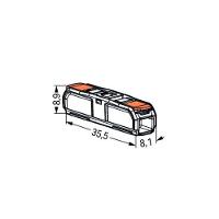 50 Emendas Inline Reta 2 Vias 0,25-4,0mm 221-2411 - Wago - 4
