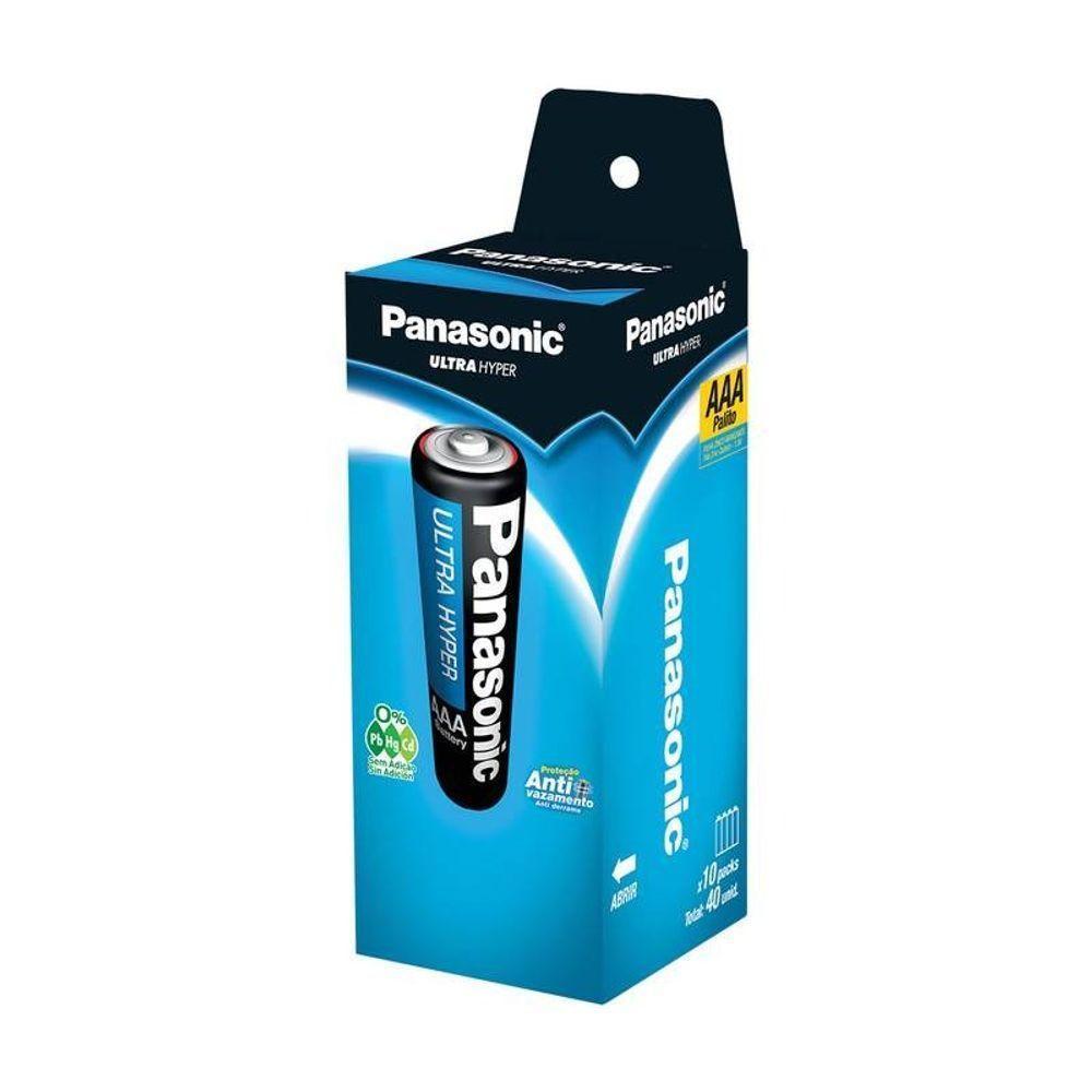 Pilha Comum Aaa Panasonic Tubo Com 40 Unidades R03ual-4s40 - Pç - 40 - 1