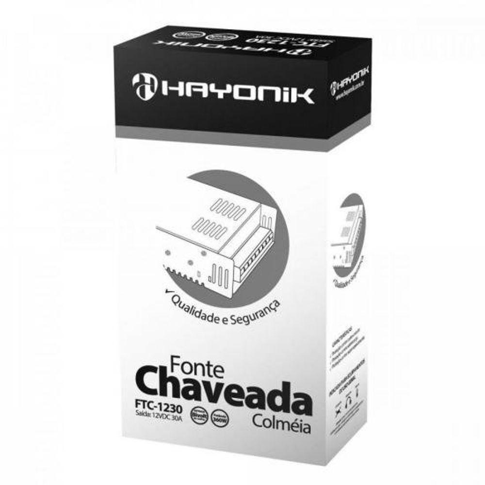 Fonte Colmeia 12vdc 30a 360w Bivolt Manual Ftc1230 Hayonik - 3