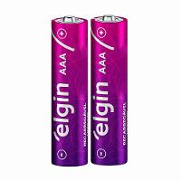 Pilha Recarregável Elgin Aaa 1.2v 1000 Mah Cartela Com 2 Unidades - 1