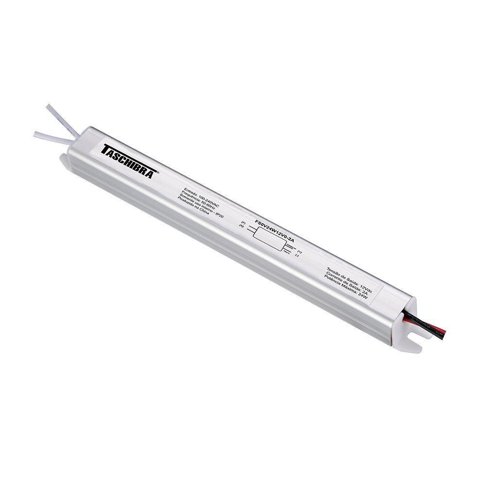 Fonte Taschibra Chaveada Slim 24w 2a 12v Autovolt - 1