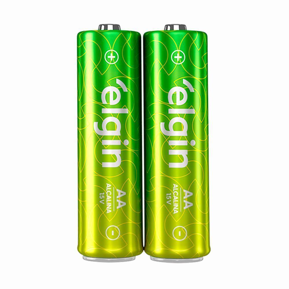 Pilha Alcalina Elgin Aa 1.5v Cartela Com 2 Unidades - 1