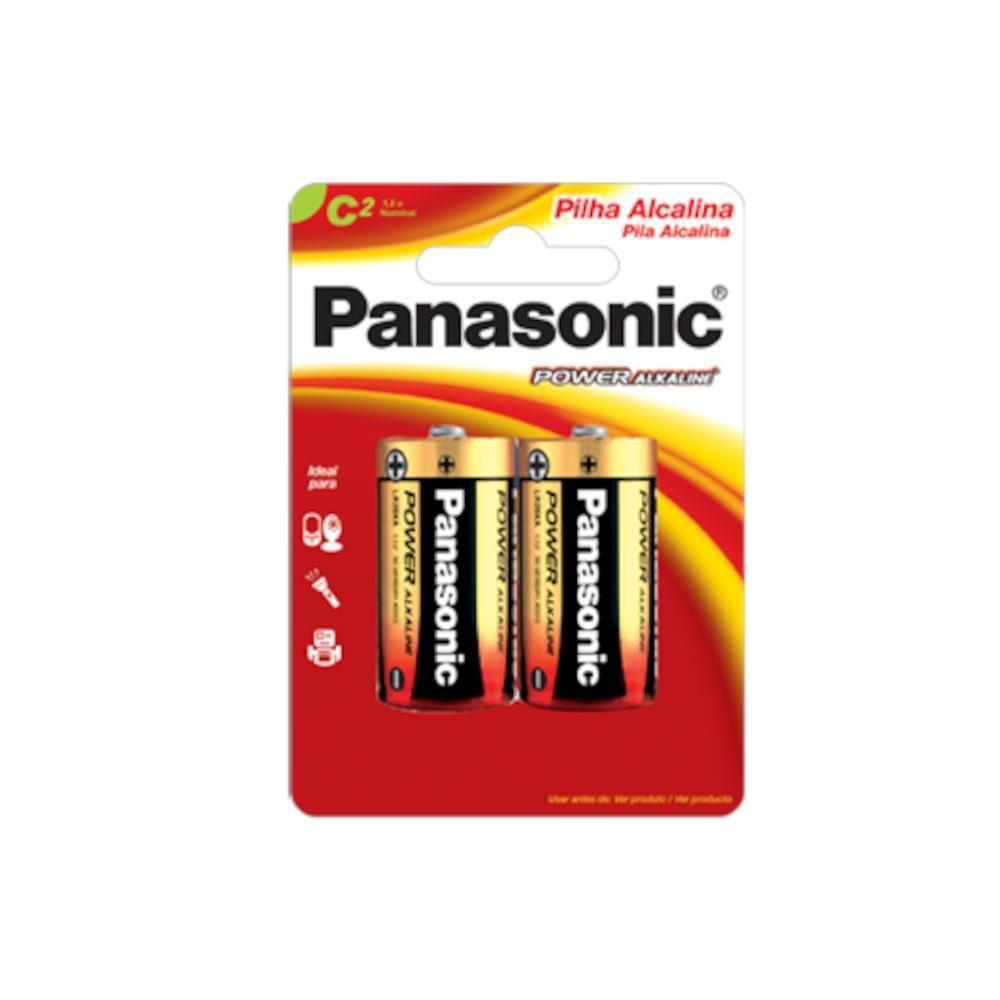 Pilha Alcalina C Panasonic Lr14xab/2b com 2 Unidades - 2