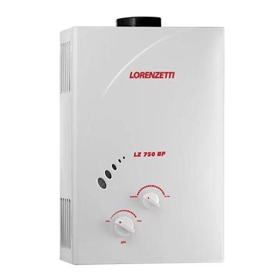 Aquecedor De água A Gás Lz 750bp Glp (gás Liquefeito De Petróleo) Lorenzetti