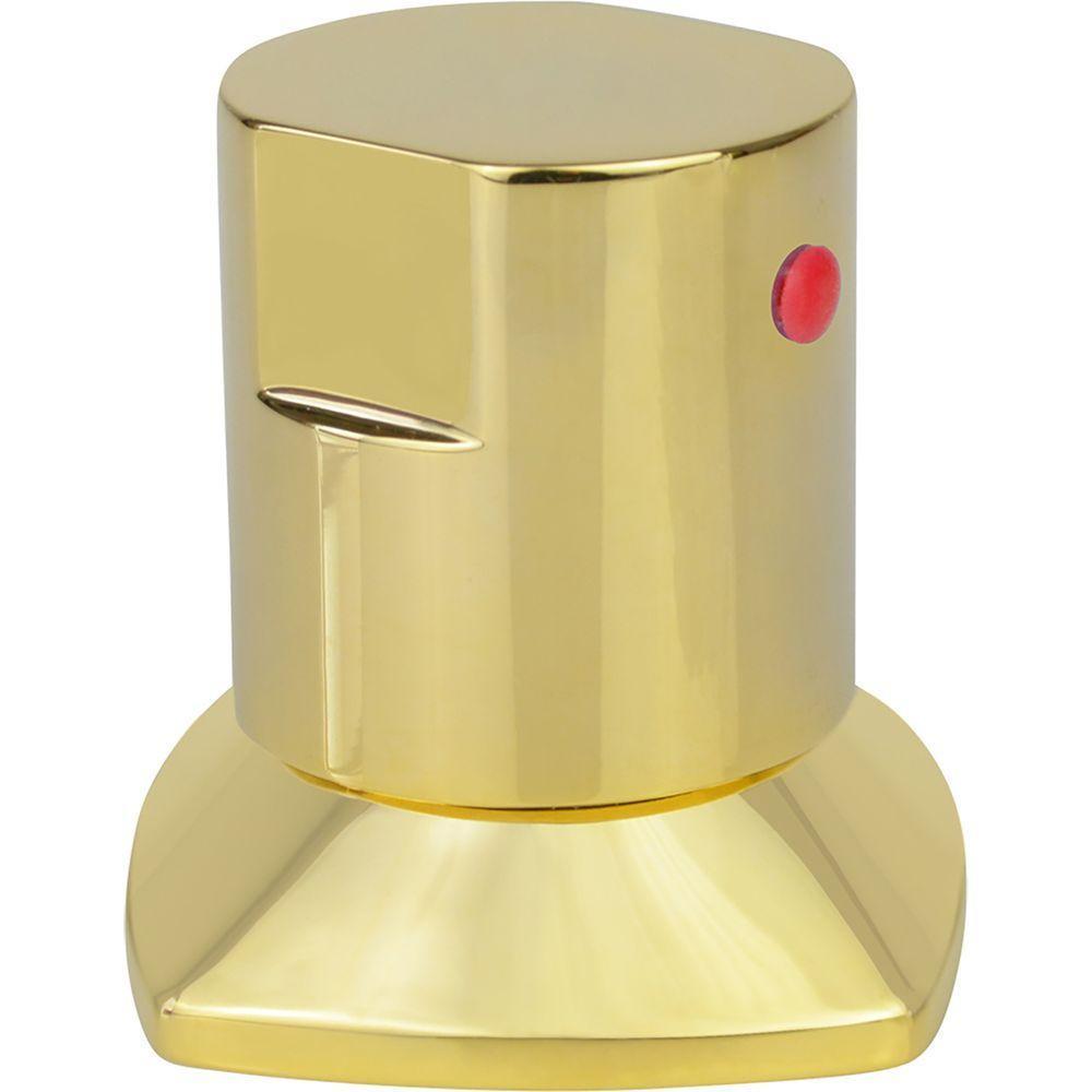 Acabamento Registro Dourado Ouro Encaixe Padrão Deca Docol - 3