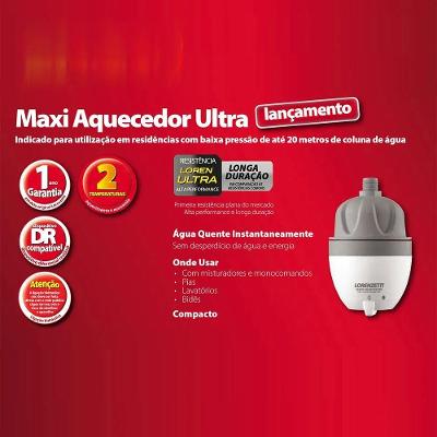Aquecedor Elétrico Maxi Ultra Branco Lorenzetti