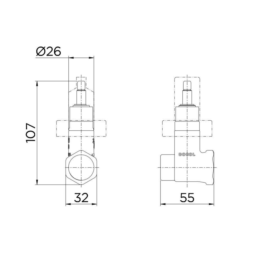 Registro De Pressão Docolbase 3/4" - Docol - 3