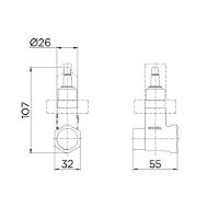 Registro De Pressão Docolbase 3/4" - Docol - 5