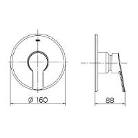 Acabamento Monocomando De Chuveiro 3/4 Chess/ Gali - Docol - 5