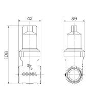 Registro De Gaveta Docolbase 3/4" - Docol - 2