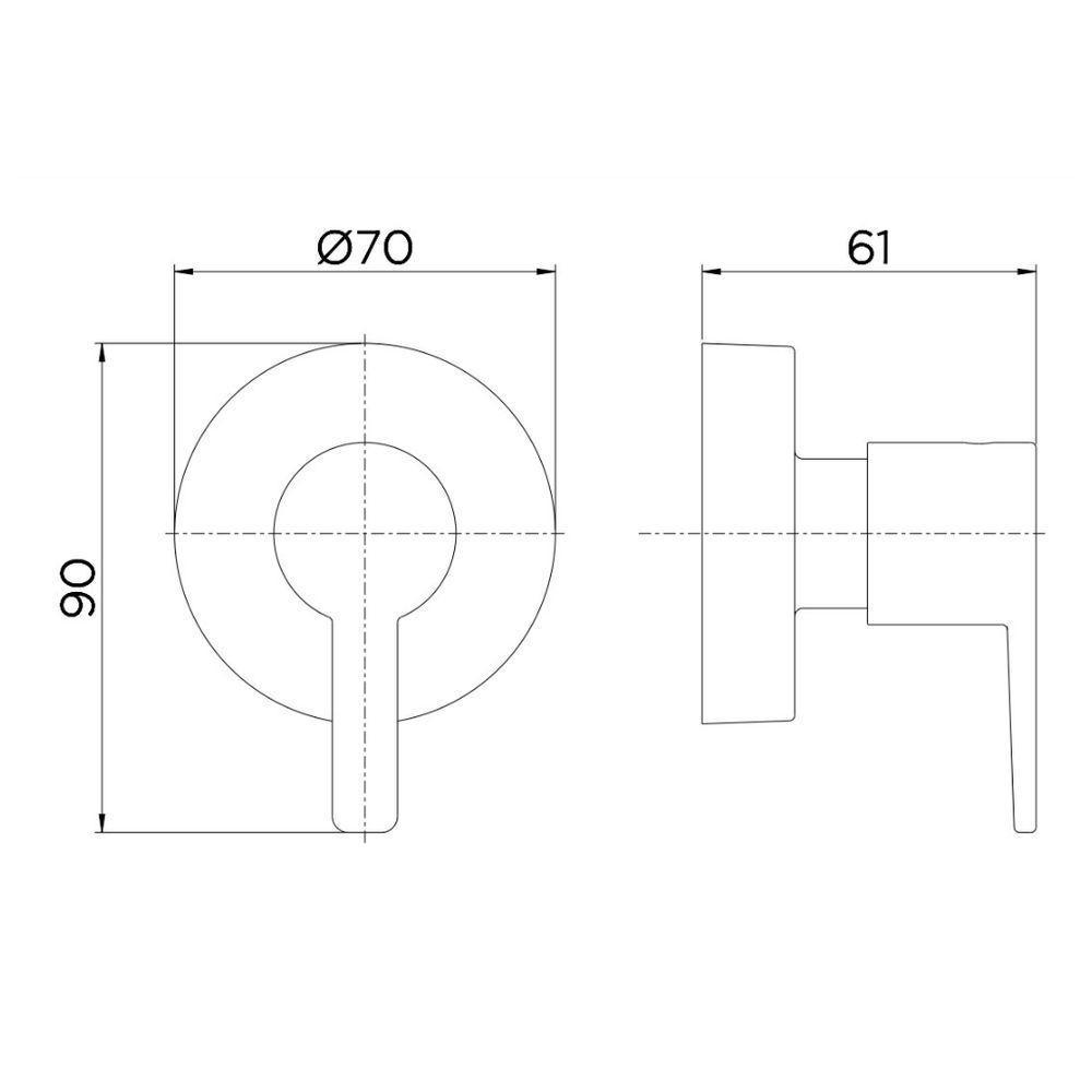 Acabamento Para Registro Docolbase 1.1/2" E 1.1/4" Gali - Docol - 2