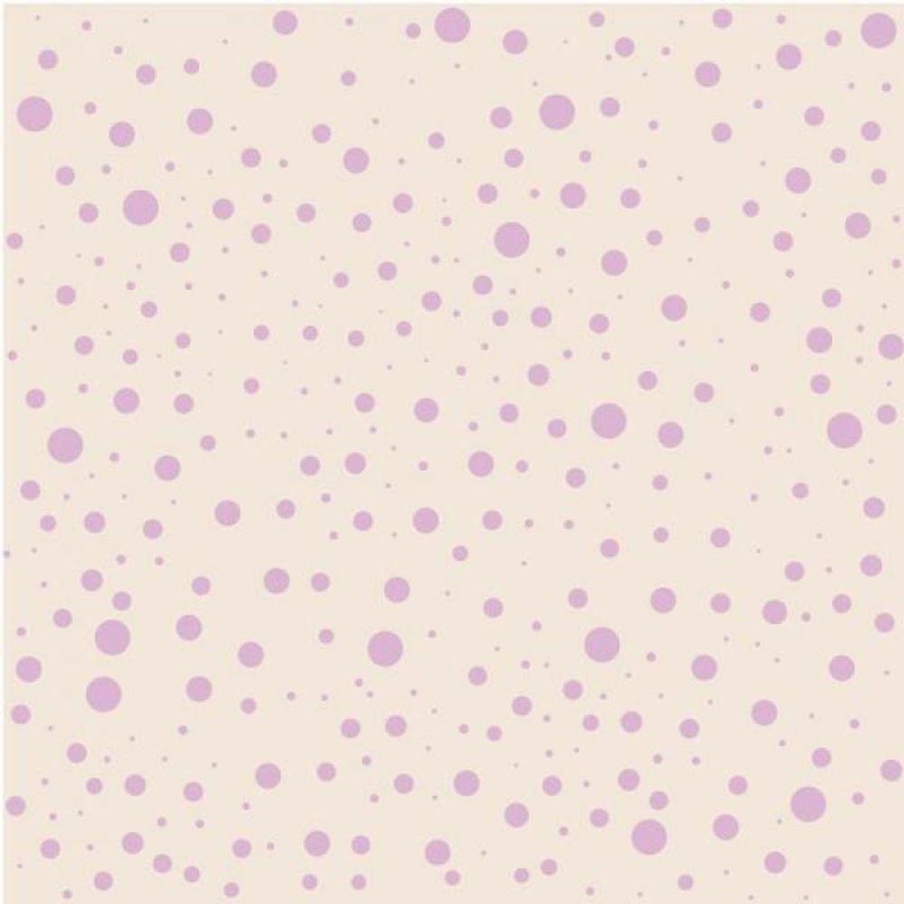 Papel De Parede Infantil Bolinhas Lilás - 4