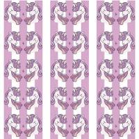 Papel De Parede Infantil Unicórnio Lilás - 4