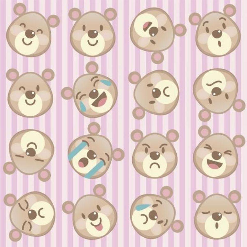 Papel De Parede Infantil Ursinho Divertido - 4