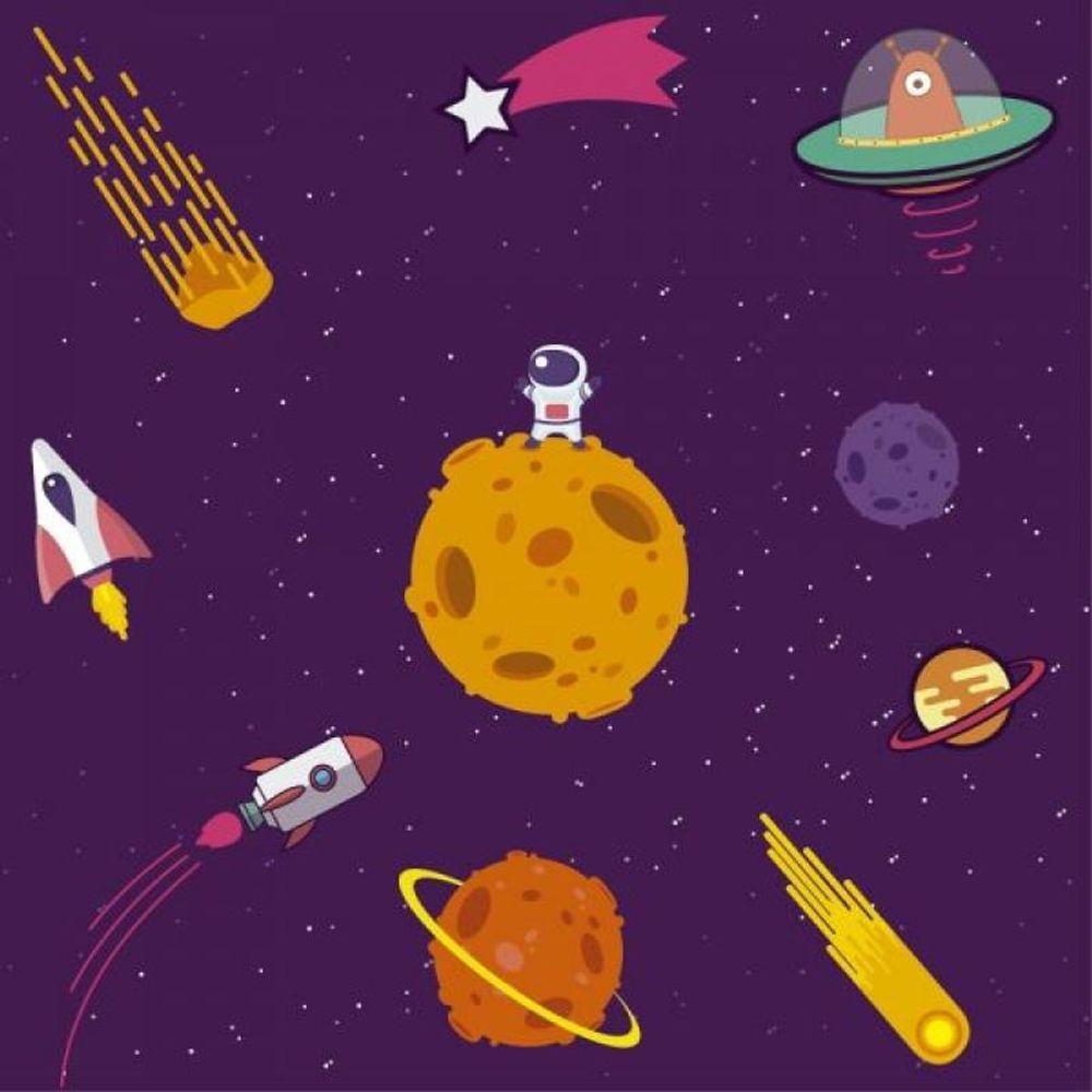Papel De Parede Infantil Universo - 4