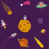 Papel De Parede Infantil Universo - 4