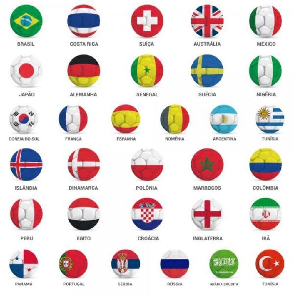 Papel De Parede Infantil Futebol Seleções Copa - 4