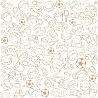 Papel De Parede Infantil Crianças E Brinquedos - 4