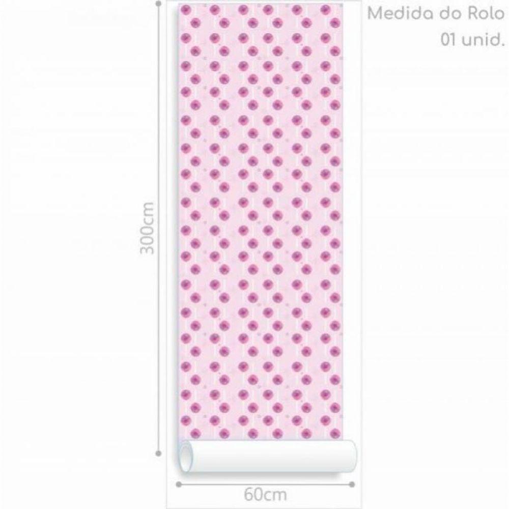 Papel De Parede Infantil Pirulito Rosa - 3