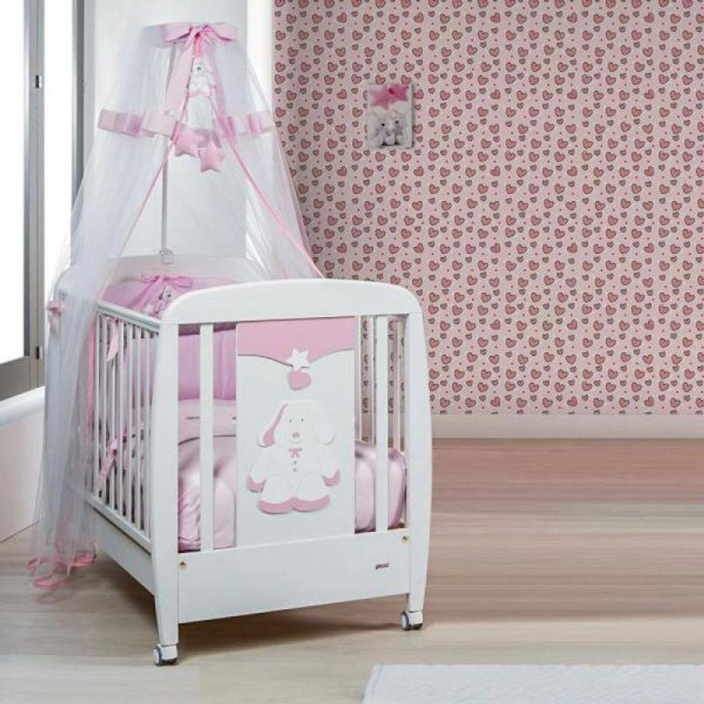 Papel De Parede Infantil Corações Com Asas - 1