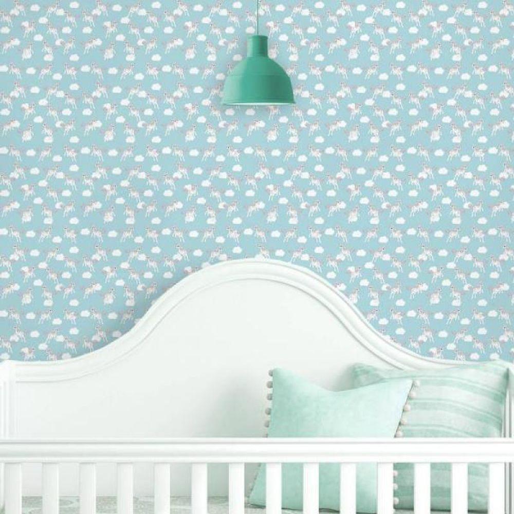 Papel De Parede Infantil Unicórnios - 1