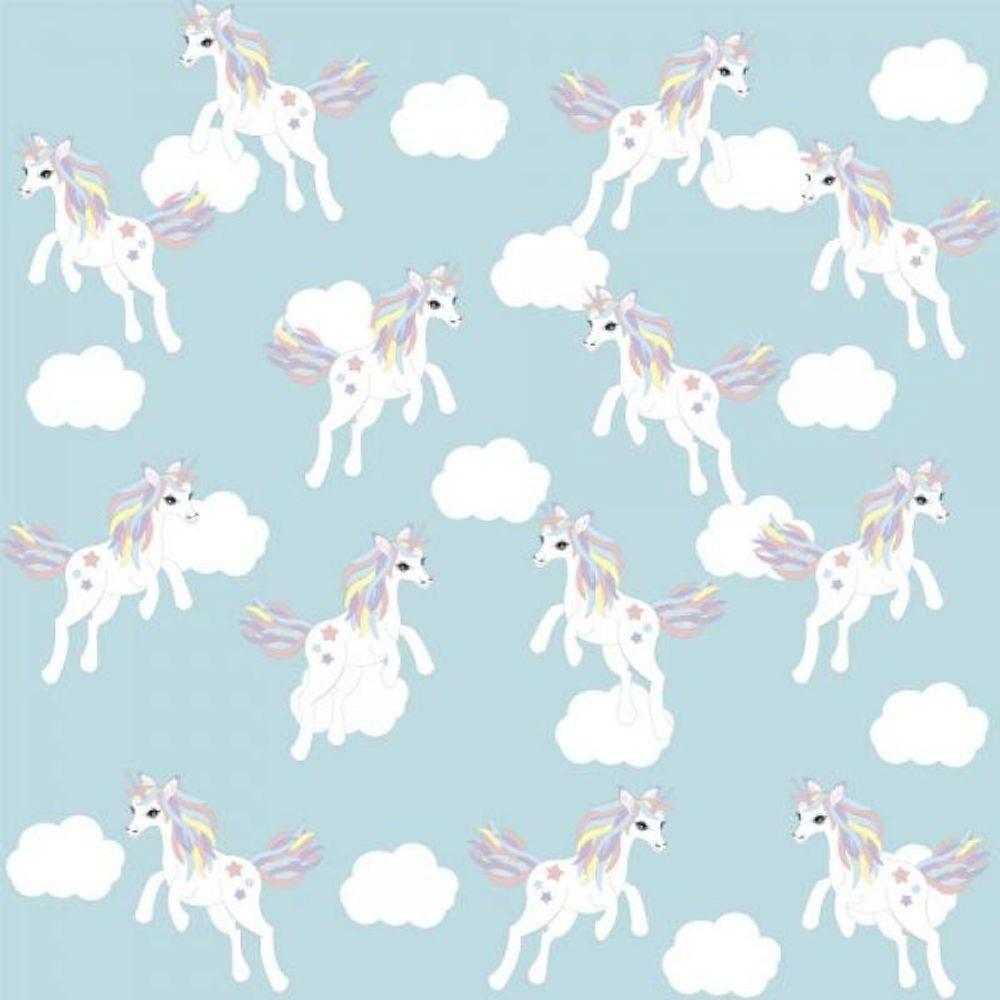Papel De Parede Infantil Unicórnios - 4