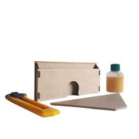 Kit Instalação Gabarito E Cola P/ Rodapé Eva Até 10Cm Meurodapé - 1