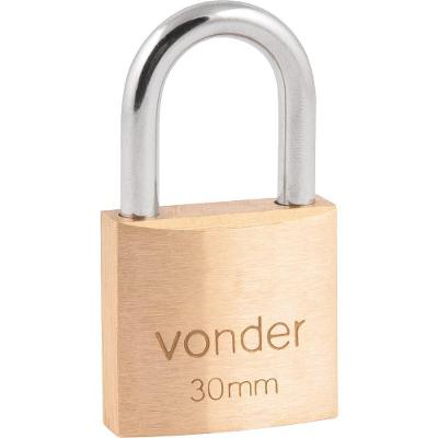 Cadeado De Latão 30Mm Encartelado - Vonder