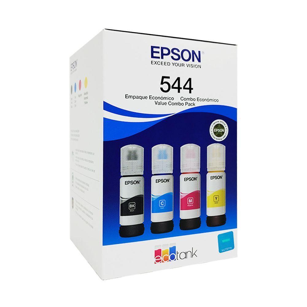 Kit Refil De Tinta Epson 544, Preto/magenta/ciano/amarelo, 65ml - T544520-4p - 1