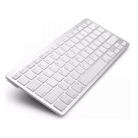 Mini Teclado Bluetooth Para Ipad Pro Branco Prateado - 2