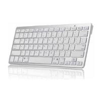 Mini Teclado Bluetooth Para Ipad Pro Branco Prateado - 3