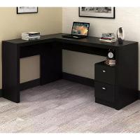 Mesa Para Escritorio De Canto Me4129 Preto Preto - 6