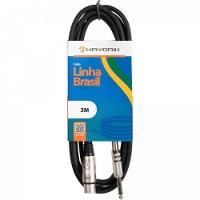 Cabo Para Microfone Linha Brasil Xlr(f) X P10 3m Preto Hayonik - 2